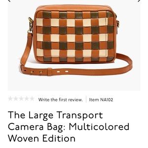 Madewell The Large Transport Camera Bag: Multicolored Woven Edition